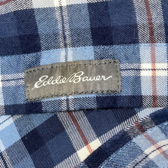 Eddie Bauer men’s flannel button down size large - Picture 5 of 7